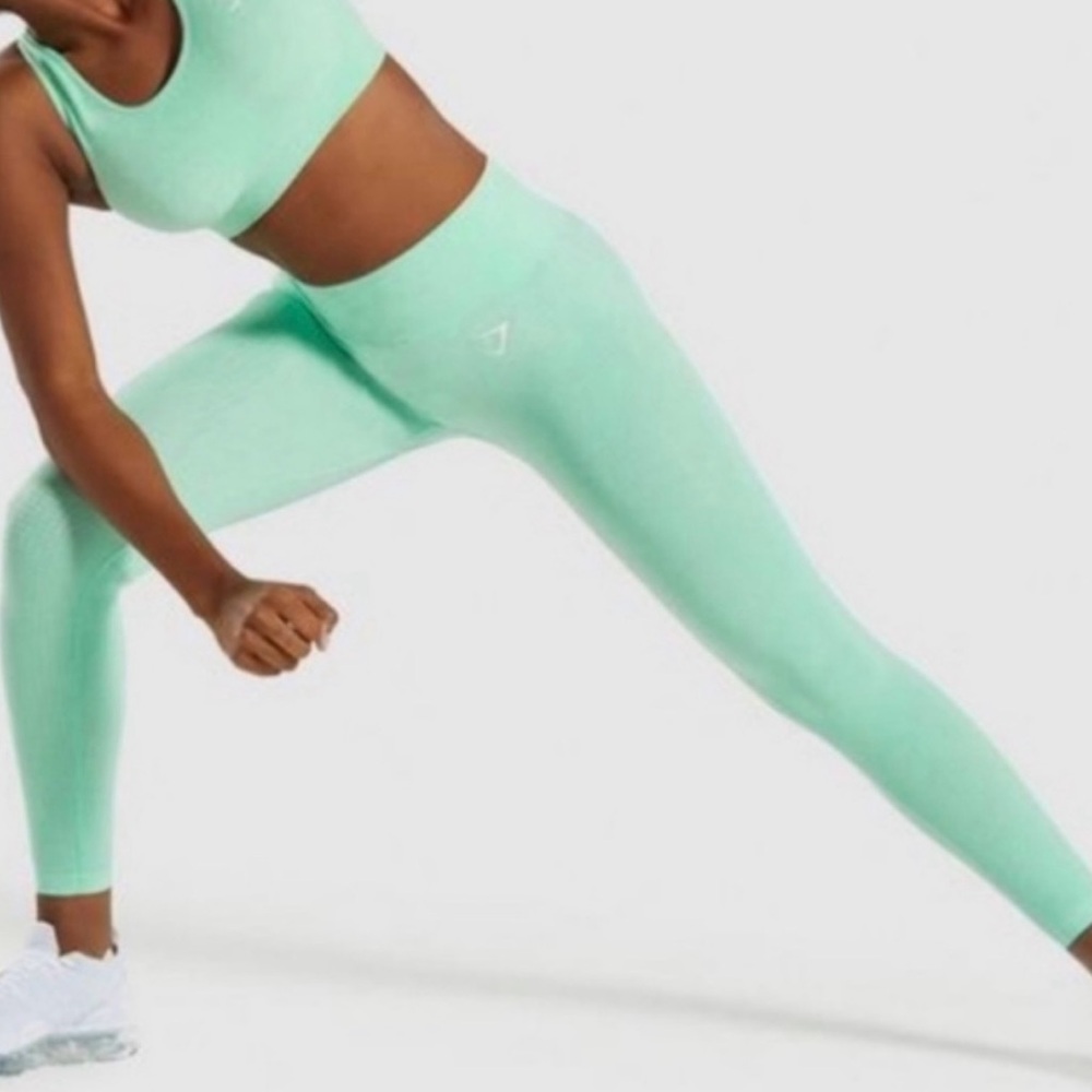 Gymshark Vital Seamless Leggings - Mint Green - Size XS